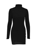 Elegant Turtleneck Bodycon Mini Dress