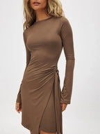 Y2K Side Bandage Bodycon Dress