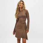 Y2K Side Bandage Bodycon Dress