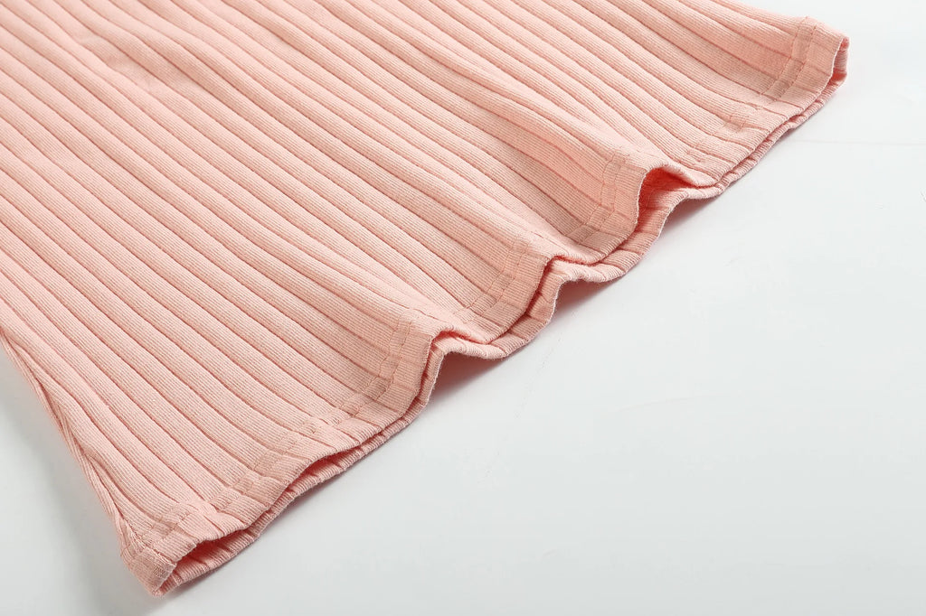 Peach Backless Bodycon Maxi Dress